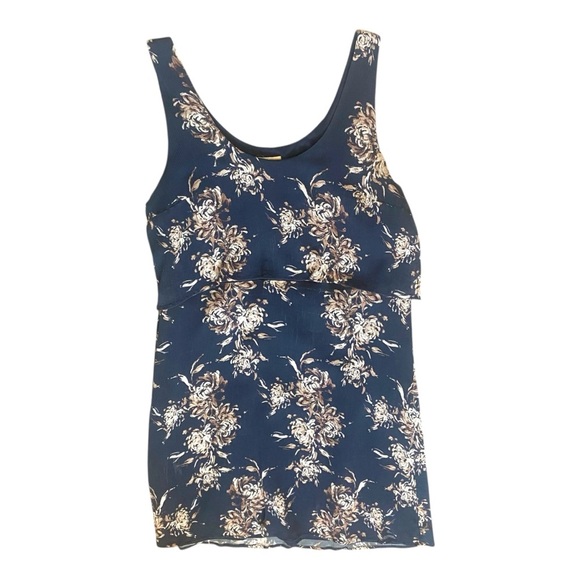 Garnet Hill Layered 100% Silk Dress Sz 14 - Picture 2 of 6